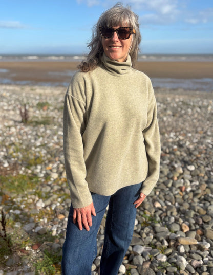 Henriette Steffensen Polo Neck in Sand