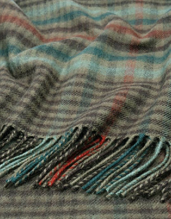 Lochcarron Bobbie Stole in Forth Weathered