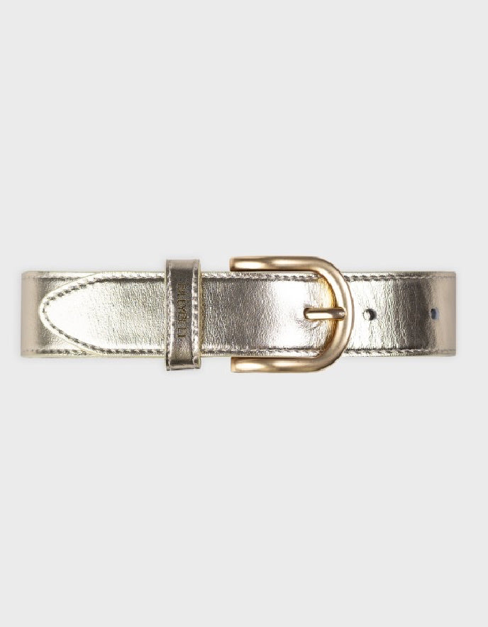Billy Belt Leather Belt in Soft Gold