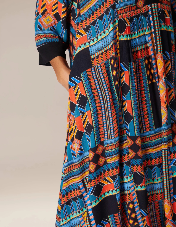 Sahara Bold Graphic Printed Dress