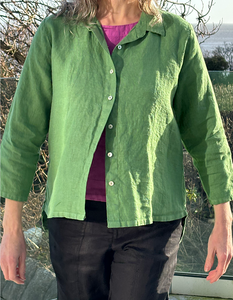 Cut Loose High Low Shirt in Green