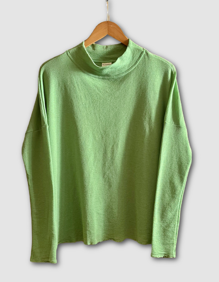 By Basics Oversized Turtle Neck in Pistachio