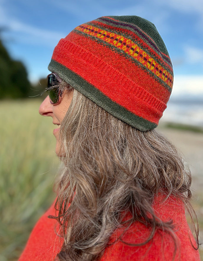 Eribe Stobo Beanie Hat in Harissa