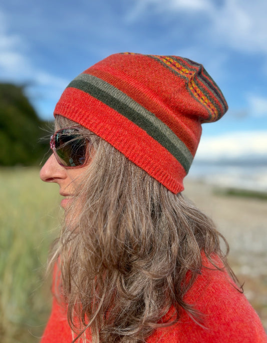 Eribe Stobo Beanie Hat in Harissa