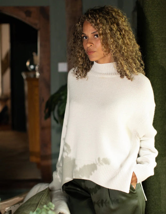 Chalk Harper Jumper in cream