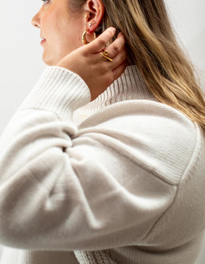 Chalk Harper Jumper in cream
