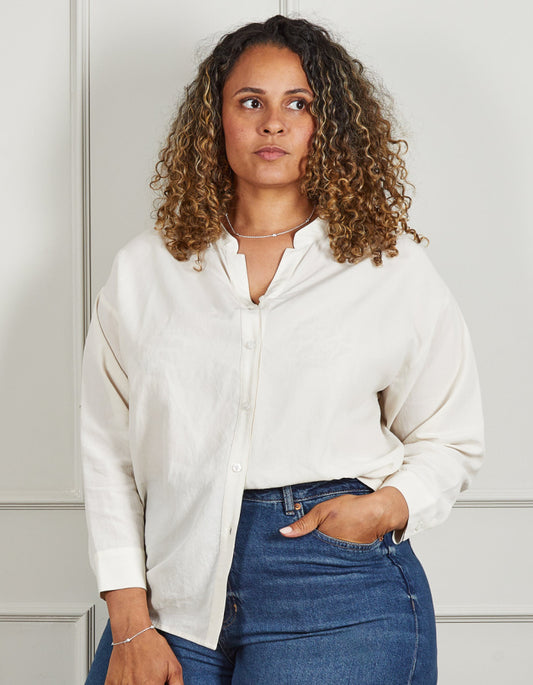 Chalk Hettie Shirt in Ivory