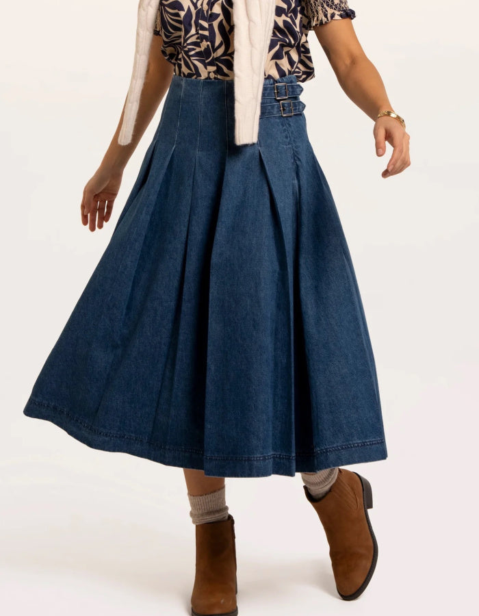 Brakeburn Hiba Denim Skirt