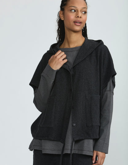 Vetono Hooded Top in Grey