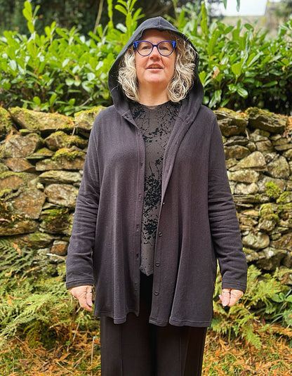 Vetono Hooded Cardigan