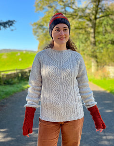 Harley Cable Weave Sweater in Islay