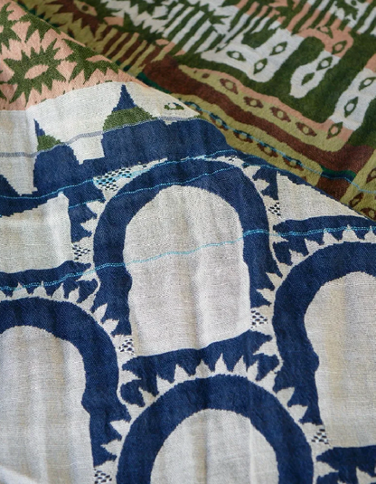 Letol Jacquard Scarf Jasmine in Millefiori