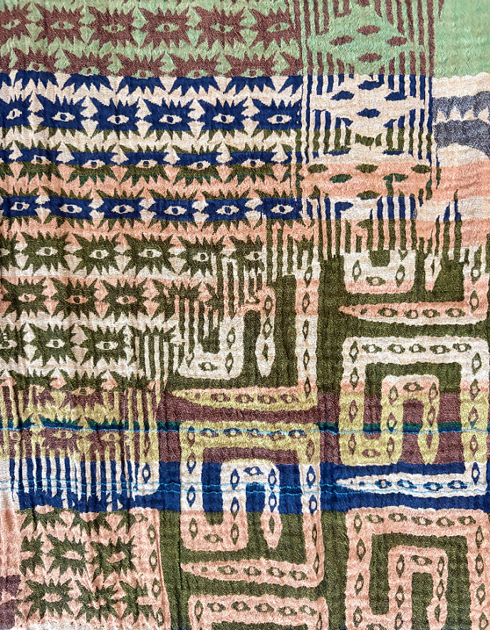 French cotton jacquard scarf