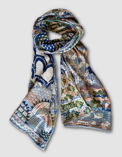 French cotton jacquard scarf