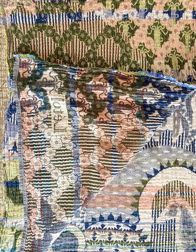 French cotton jacquard scarf