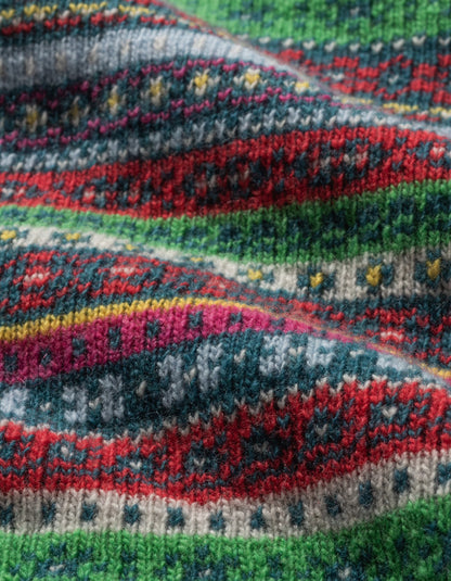 Heidekonigin Tank Top in Jewel Fair Isle