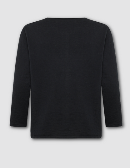  a black cotton cardigan