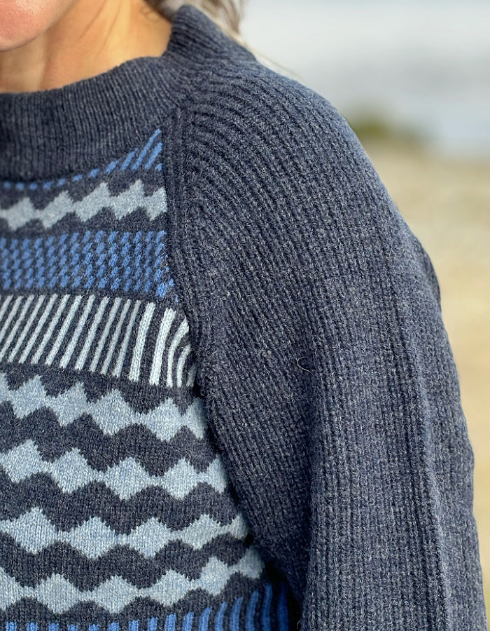 Mansted Kits Sweater in Soft Blue