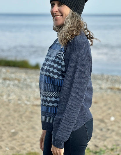 Mansted Kits Sweater in Soft Blue