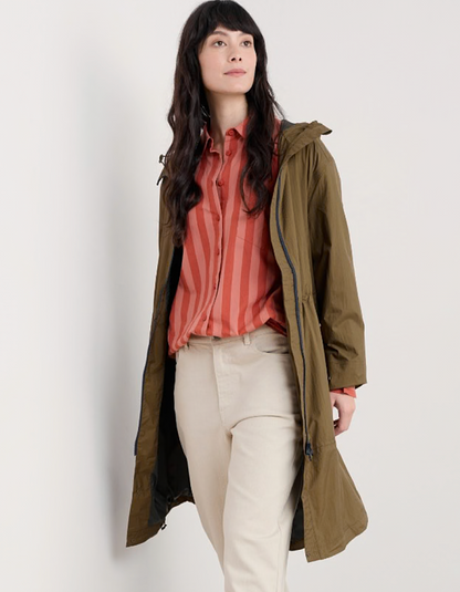 Seasalt Mistbourne Waterproof Coat in Laurel