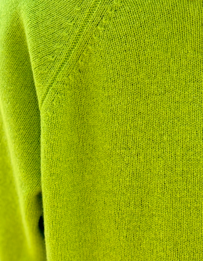 Eribe Corry Raglan Sweater in Luscious Lime
