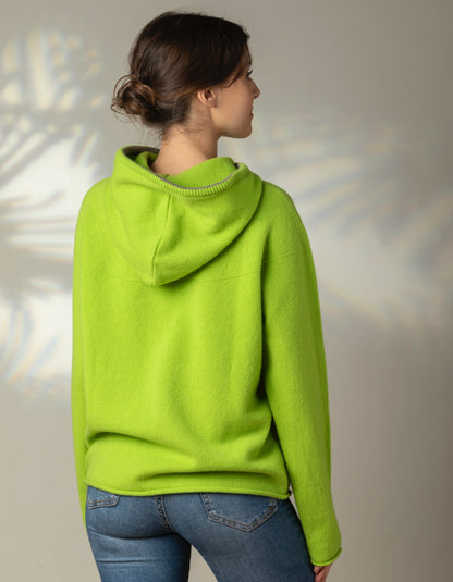 Eribe Corry Hooded Sweater in Luscious Lime