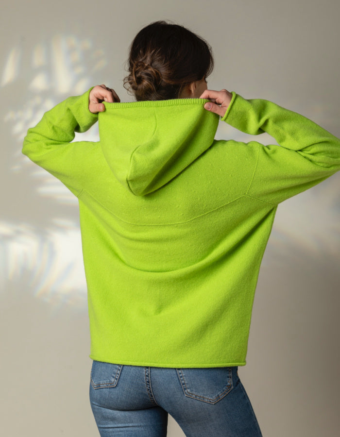 Eribe Corry Hooded Sweater in Luscious Lime