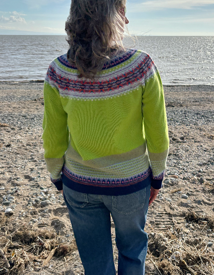 Eribe Alpine Sweater in Luscious Lime