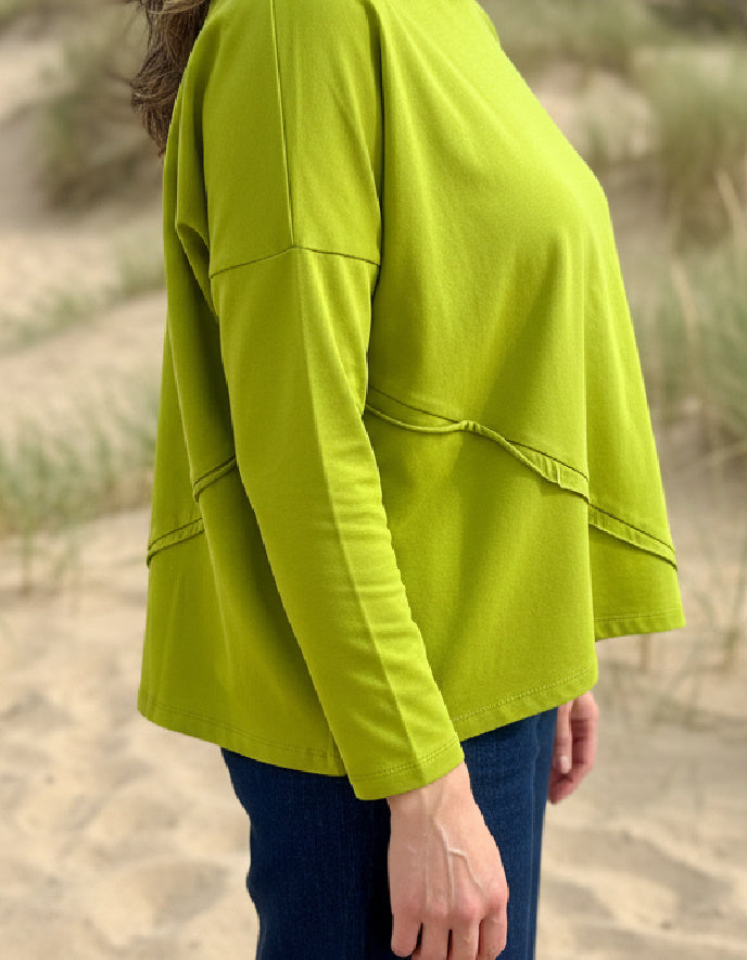 boxy green lime t shirt