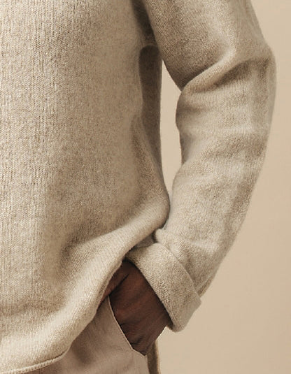 linen natural shade wool sweater