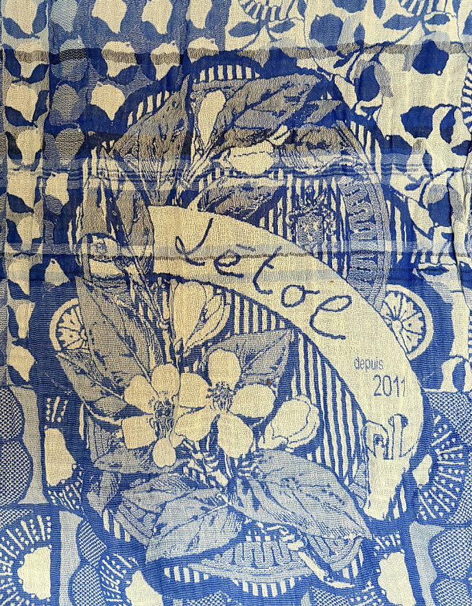 Letol Jacquard Scarf Lino in Santorin