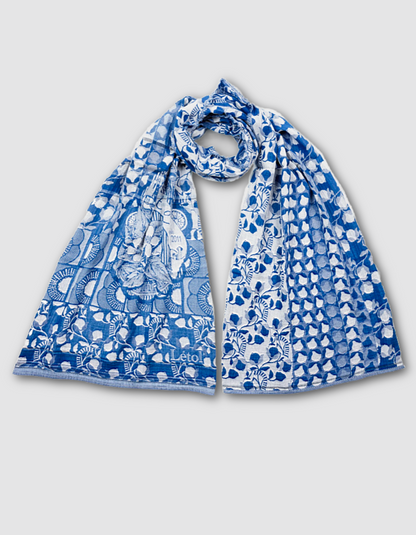 Letol Jacquard Scarf Lino in Santorin