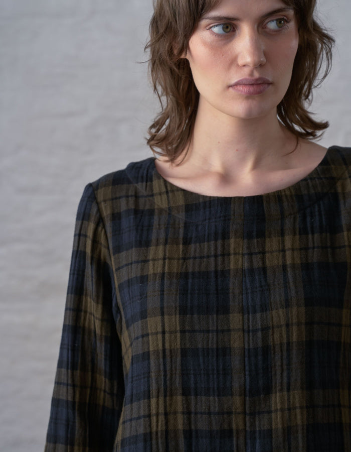 Bibico Liz Blouse in Big Check