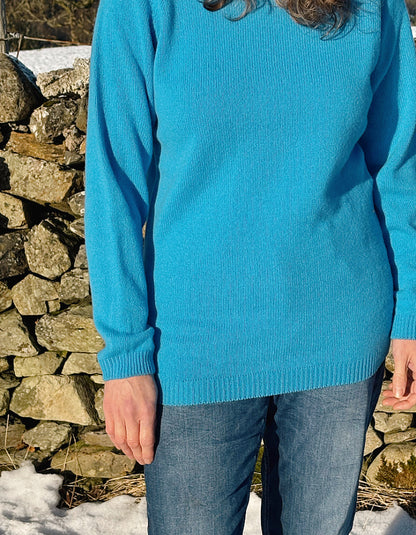 Harley Long Sweater in Azores Blue