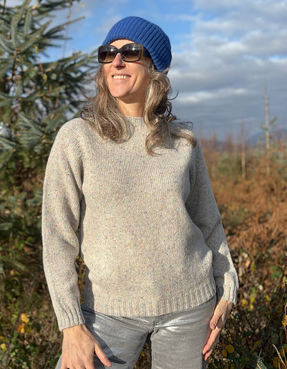 Harley Donegal Tweed Crew in Machair