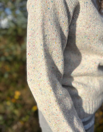 Harley Donegal Tweed Crew in Machair