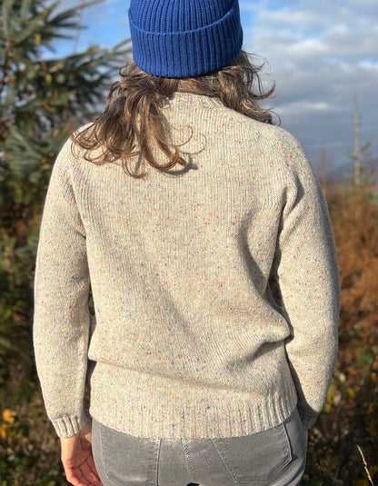 Harley Donegal Tweed Crew in Machair