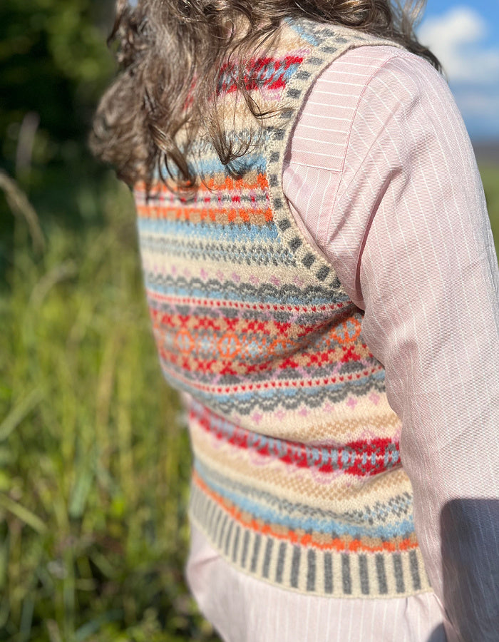 fair isle wool sweater vest