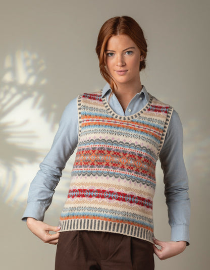 fair isle wool sweater vest