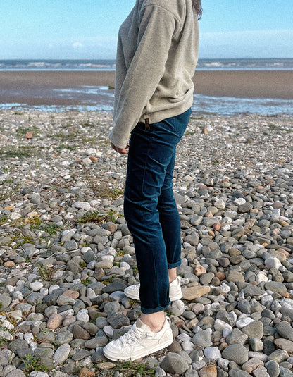 Foil Of Your Own Accord Velvet Trousers in Mallard