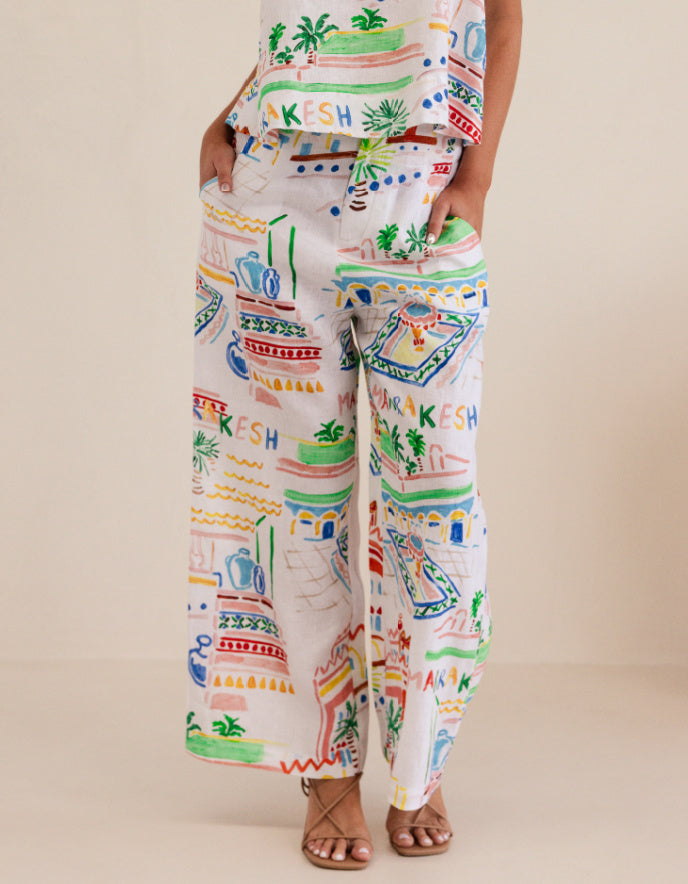 See Saw Marakesh Linen Trousers