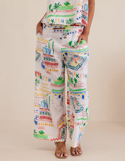 See Saw Marakesh Linen Trousers