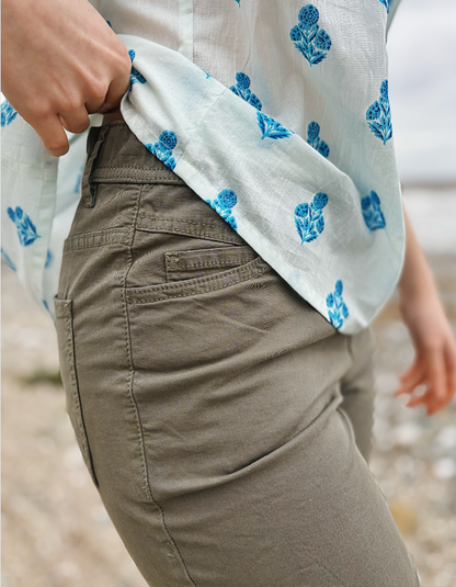 khaki green shorts