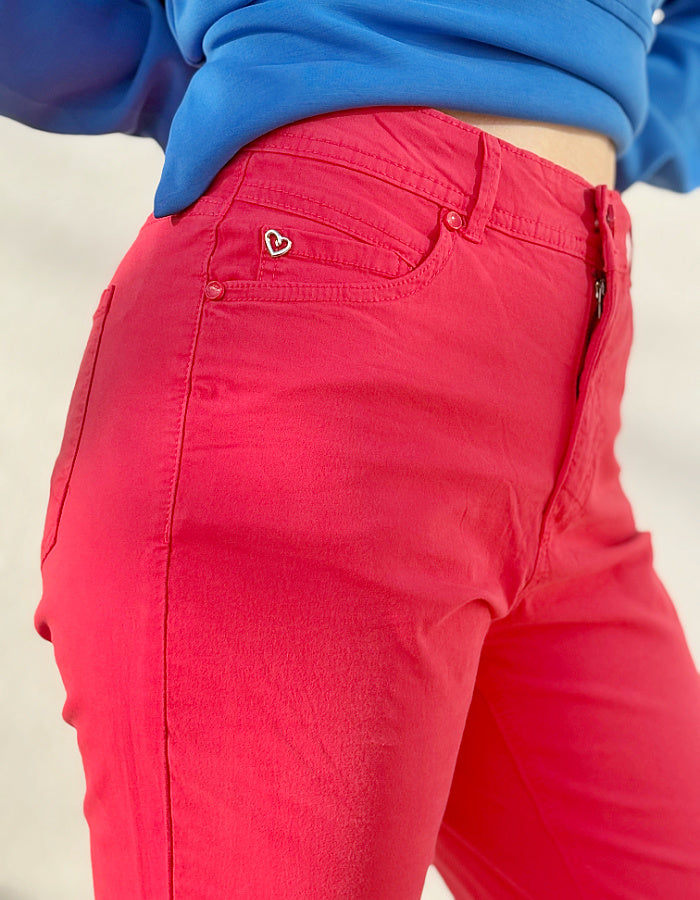 Stehmann Mellina Cotton Trousers in Red