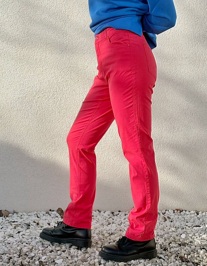 Stehmann Mellina Cotton Trousers in Red