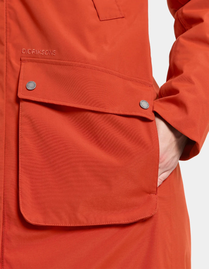 Didriksons Melody Parka in Rust