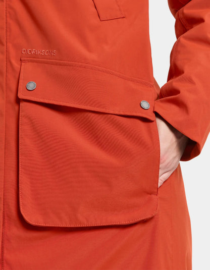 Didriksons Melody Parka in Rust