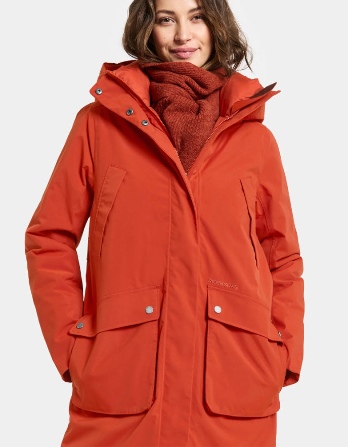 Didriksons Melody Parka in Rust