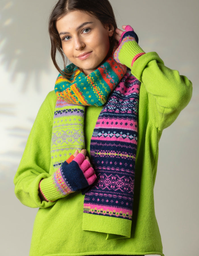 Eribe Alloa Fair Isle Scarf in Molly