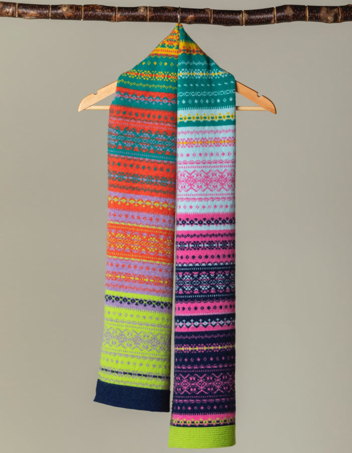 Eribe Alloa Fair Isle Scarf in Molly